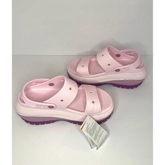 Crocs Mega Crush Platform Sandal Bubble Pink, UNISEX Size: WMNS 8, MENS 6 BNWOT - Picture 2 of 7